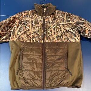 Drake Waterfowl Systems Camo and Brown Puffer Jacket